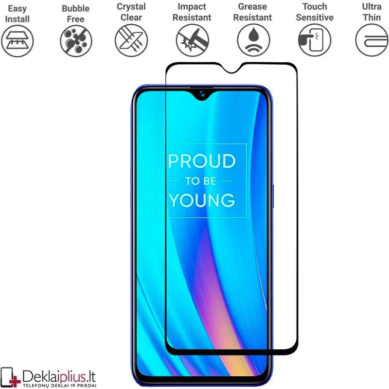 Apsauginis stikliukas per visą ekraną (REALME 5 PRO) Apsauginis stikliukas per visą ekraną (REALME 5 PRO)